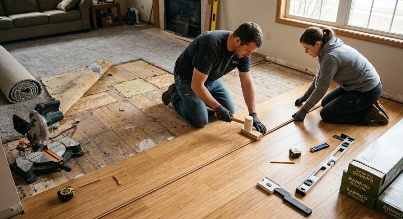 Bamboo Flooring Installation in Bastrop, TX