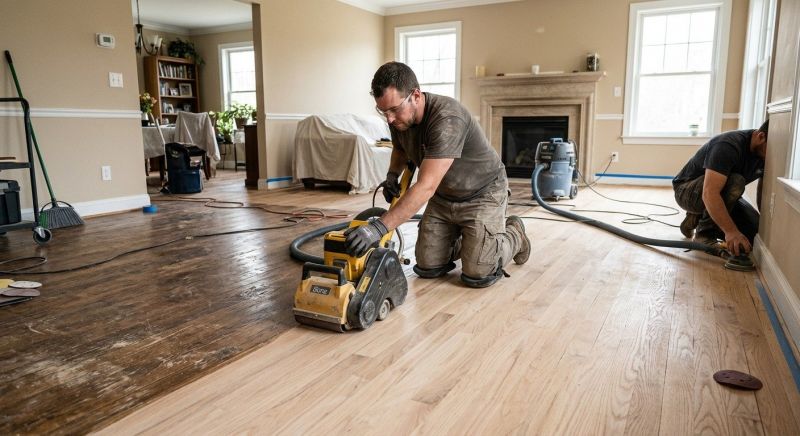 Wood Floor Service detail