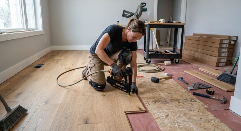 Hardwood Floor Installation in Giddings, TX