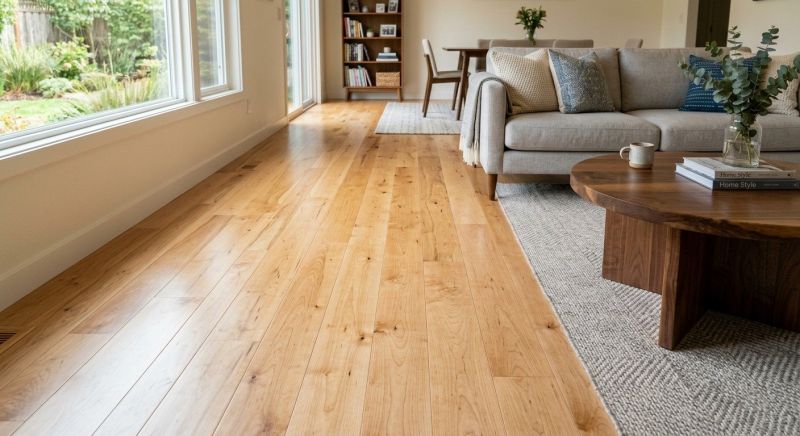 Maple Flooring Installation in Cedar Creek, TX
