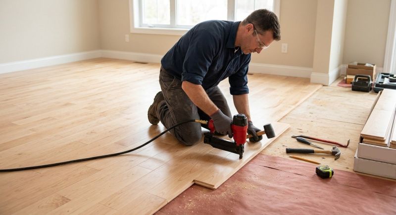 Maple Flooring Installation in Bastrop, TX