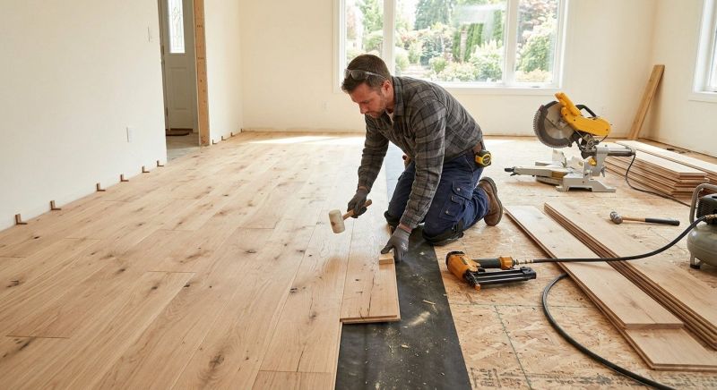 Oak Floor Installation in Elgin, TX