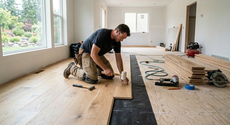 Oak Floor Installation in Lexington, TX