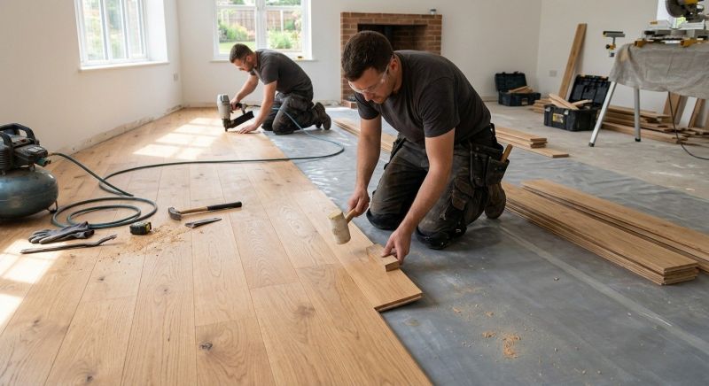 Oak Floor Installation in Lexington, TX