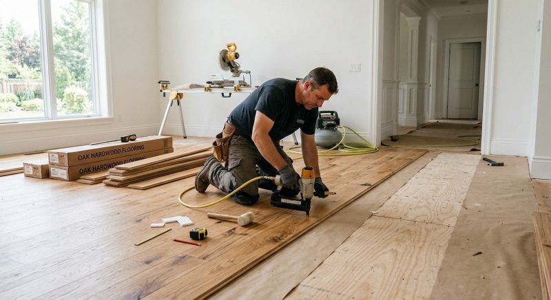 Oak Floor Installation in Lexington, TX