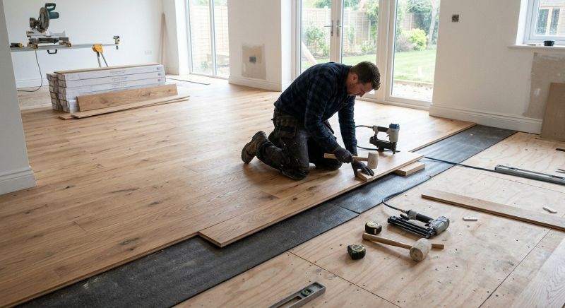 Oak Floor Installation in Smithville, TX