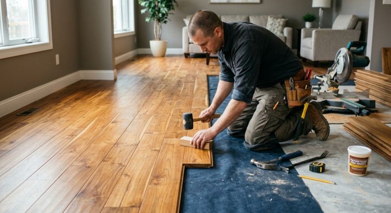 Teak Flooring Installation in Bastrop, TX