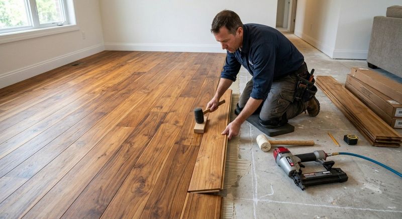 Teak Flooring Installation in Bastrop, TX