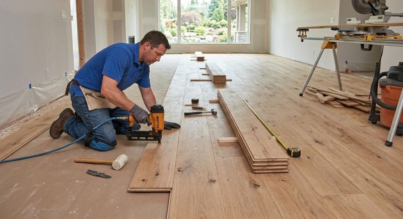 Wide Plank Floor Installation in Bastrop, TX
